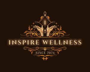 Luxury Hand Wellness logo design