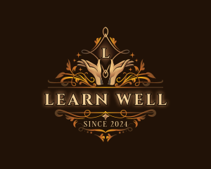 Luxury Hand Wellness logo design