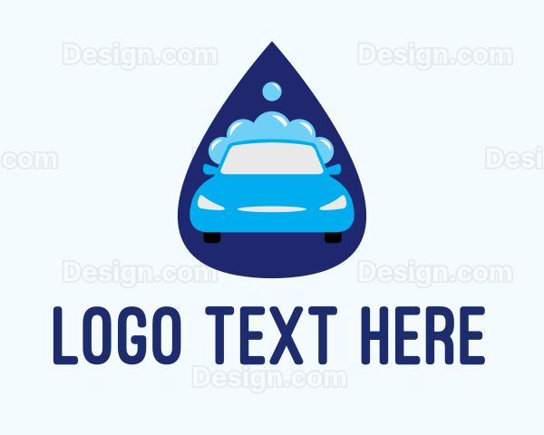 Car Wash Drop Logo