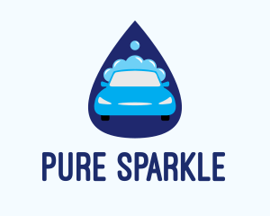 Car Wash Drop logo design