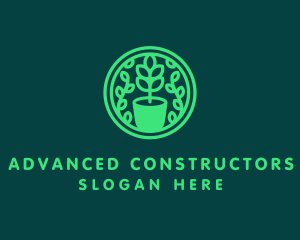 Pot Plant Garden logo design