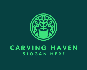 Pot Plant Garden logo design