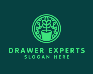 Pot Plant Garden logo design