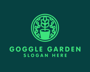 Pot Plant Garden logo design