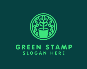 Pot Plant Garden logo design