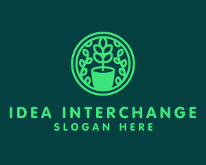 Pot Plant Garden logo design