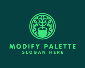 Pot Plant Garden logo design