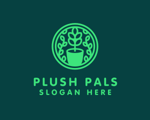 Pot Plant Garden logo design