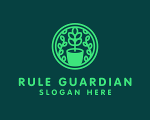 Pot Plant Garden logo design