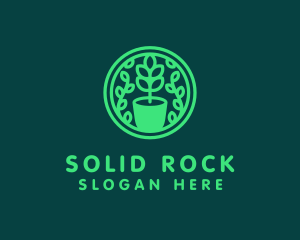 Pot Plant Garden logo design