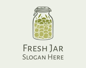 Green Olive Oil Jar logo