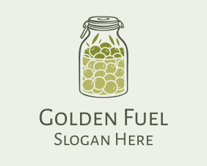 Green Olive Oil Jar logo