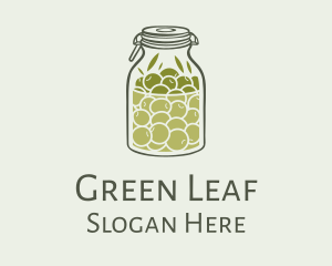 Green Olive Oil Jar logo