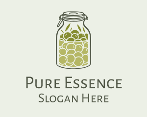 Green Olive Oil Jar logo