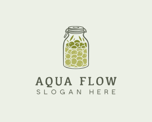 Olive Oil Jar logo design