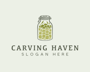 Olive Oil Jar logo design