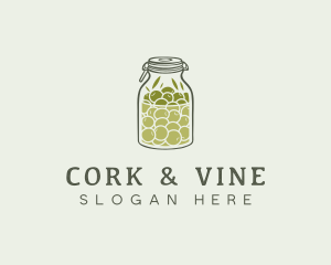 Olive Oil Jar logo design