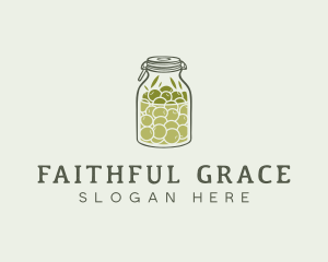 Olive Oil Jar logo design