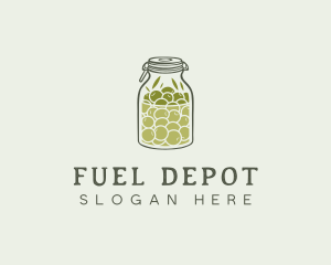 Olive Oil Jar logo design