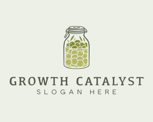 Olive Oil Jar logo design