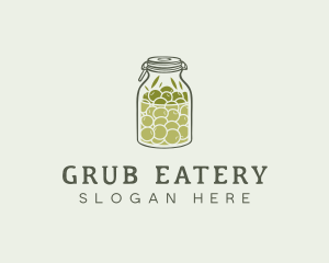 Olive Oil Jar logo design