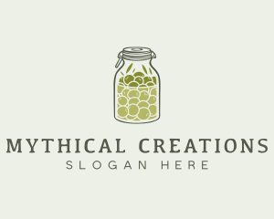 Olive Oil Jar logo design