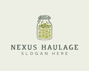 Olive Oil Jar logo design