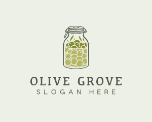 Olive Oil Jar logo design