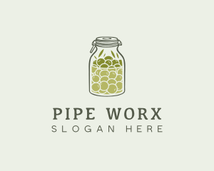 Olive Oil Jar logo design