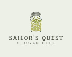 Olive Oil Jar logo design