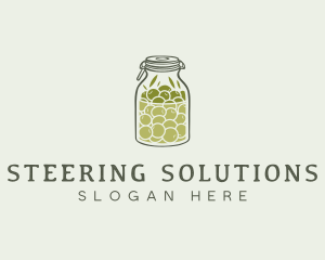 Olive Oil Jar logo design