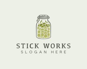 Olive Oil Jar logo design