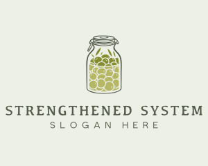 Olive Oil Jar logo design