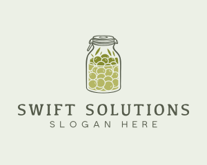 Olive Oil Jar logo design