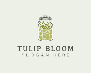 Olive Oil Jar logo design