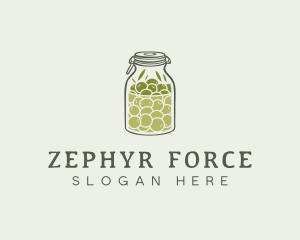 Olive Oil Jar logo design