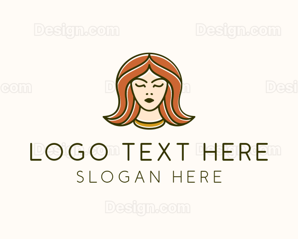 Beautiful Woman Fashionista Logo