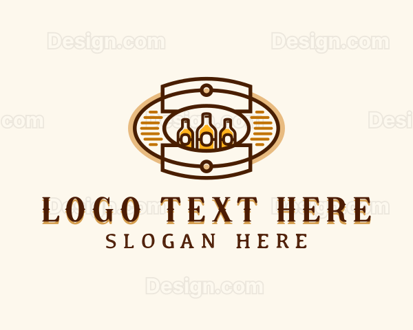 Bar Beer Bottle Logo