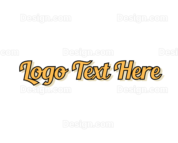 Generic Retro Script Logo