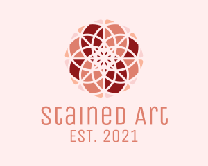 Stained Glass Flower logo design