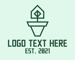 Geometric House Plant  logo