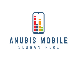  Mobile Equalizer App logo design