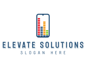  Mobile Equalizer App logo design