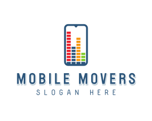  Mobile Equalizer App logo design