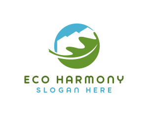 Eco Leaf Building logo design