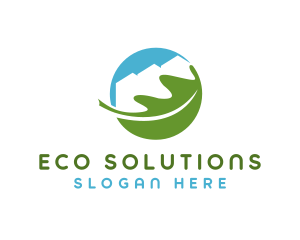 Eco Leaf Building logo design