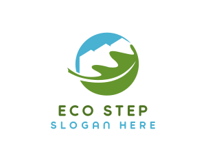 Eco Leaf Building logo design