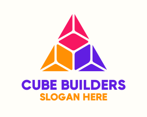 Pyramid Cube Gaming logo design