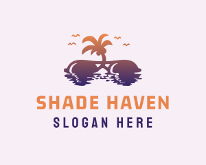 Travel Beach Sunglasses logo design