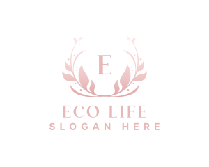 Elegant Art Flower Wreath logo design